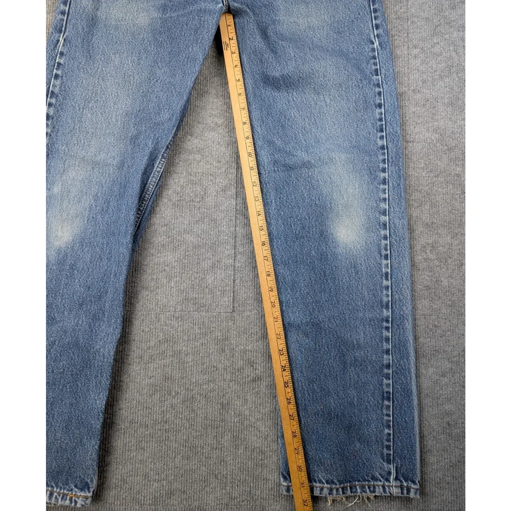 Levis 505 Jeans Mens 36x34 Regular Fit Cotton Denim 36x32 Actual Fade Distress